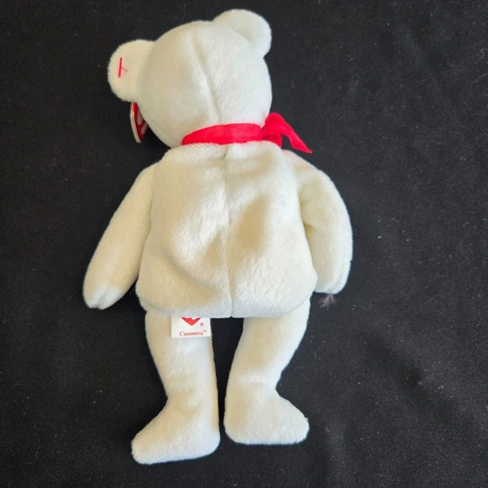 Ty Beanie Babies Casanova Bear With Red Heart Valentines‎ Day Romance Gift Love